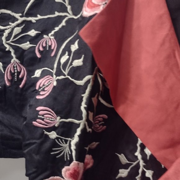 Chasing Unicorns Just Like Heaven Silk Satin Long Kimono - Picture 5 of 11